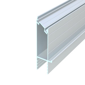 üvegfogó függőleges közbenső profil, 135°, natúr, 6,5 m